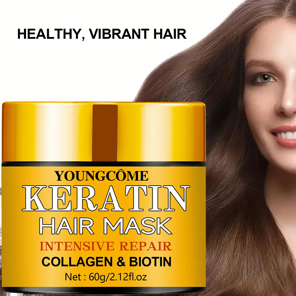YOUNGCOME Hair Mask – Biotin, Collagen & Keratin Treatment Hair Treatment Mask Qst