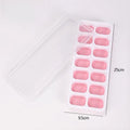Silicone 14-Cube Ice Tray Mold with Lid – Easy Release Silicone Ice Cube Tray Qme A4