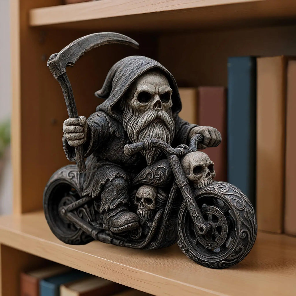 Halloween Grim Reaper Resin Statue Desk Figurine Decoration Decorative Figurine Qme