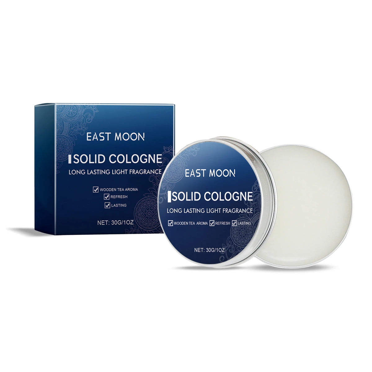 EAST MOON Solid Perfume Balm – Men's Long-Lasting Fragrance Solid Perfume Balm Qst Gu Long