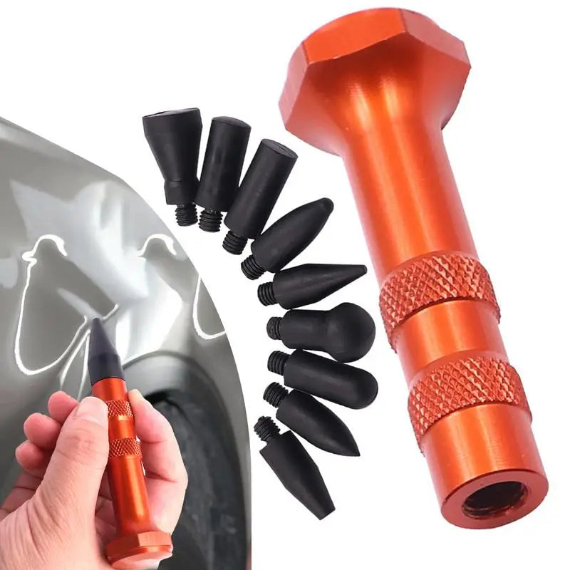 Car Dent Repair Pen – DIY Metal Tap Down Kit with 9 Tips Dent Repair Tool Qst