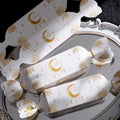 5 Elegant Eid Gift Bags Gold Lantern Design & Ribbon Ties Eid Gift Bags Qme 5Pcs-White 23.5X4.6X4.6Cm