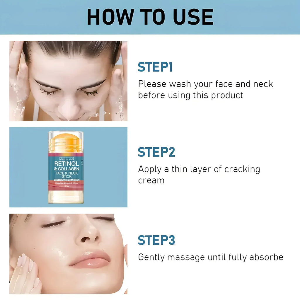 Retinol Firming Cream Stick with Collagen – Lifting & Smoothing Anti-Aging Face Cream Qme