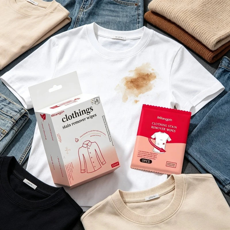 Disposable Dry Clean Wipes for Jackets & Shoes | Non-Woven Garment Cleaning Wipes Qme