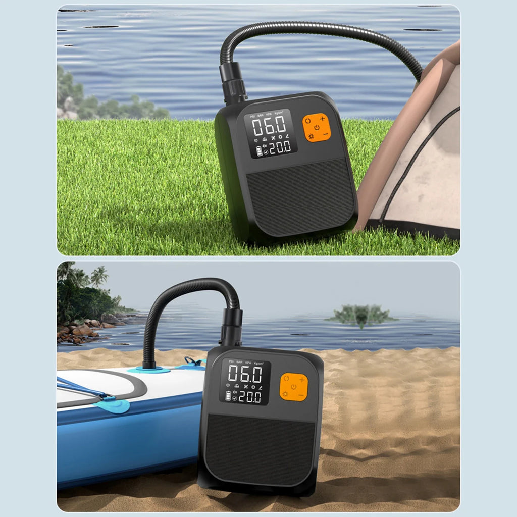 Qme 25PSI Rechargeable Electric SUP Paddleboard Pump Electric SUP Pump Qme