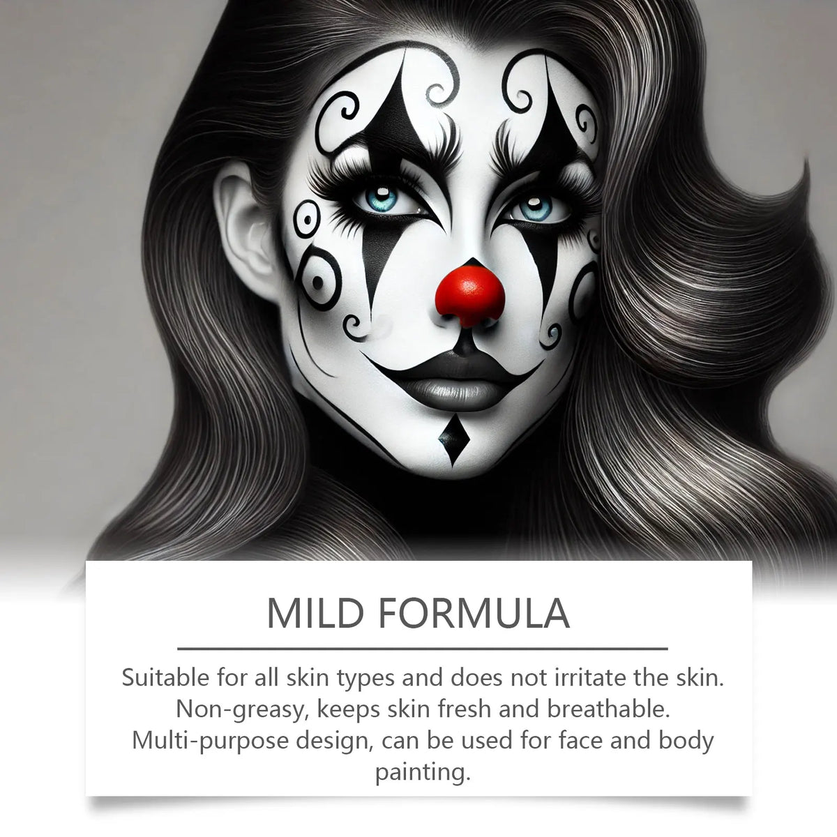Face & Body Paint Crayons – Cosplay, Clown & Halloween Makeup Face & Body Paint Qme