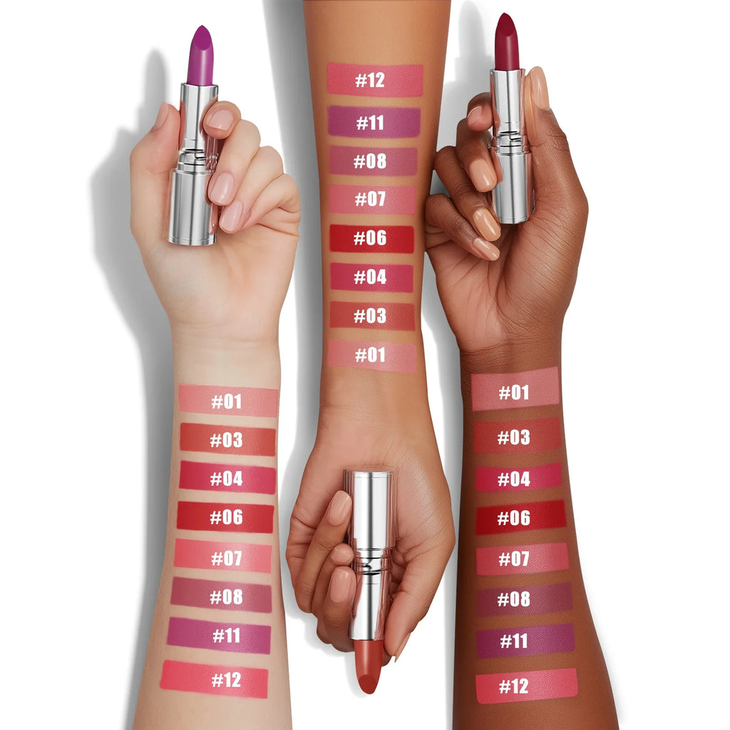 6-Color Matte Lipstick Set – Long-Lasting Velvet Finish Matte Lipstick Set Qme