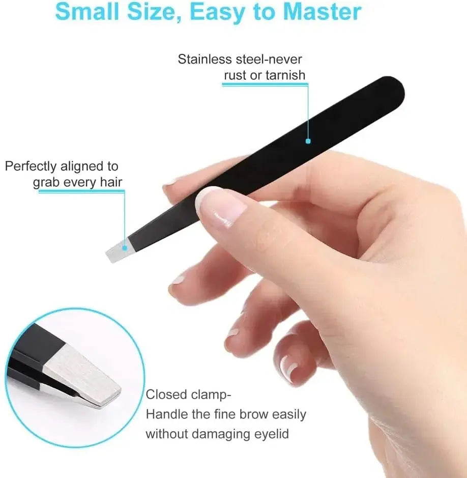 4-Pack Professional Stainless Steel Precision Tweezers Set Precision Tweezers Set Qme