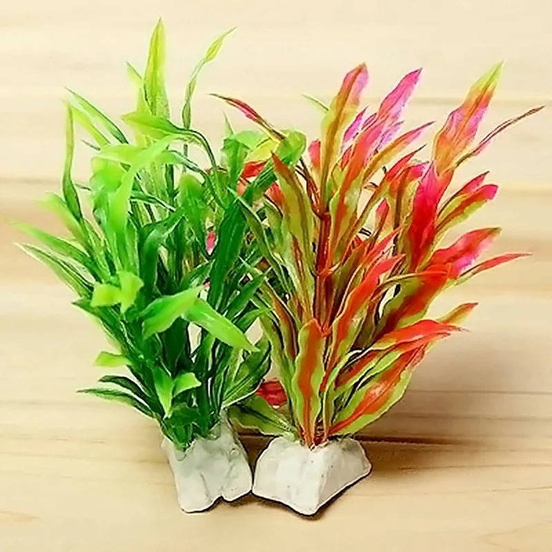 Non-Toxic Artificial Aquatic Grass Plant for Aquarium Decor Aquarium Decor Plant Qme