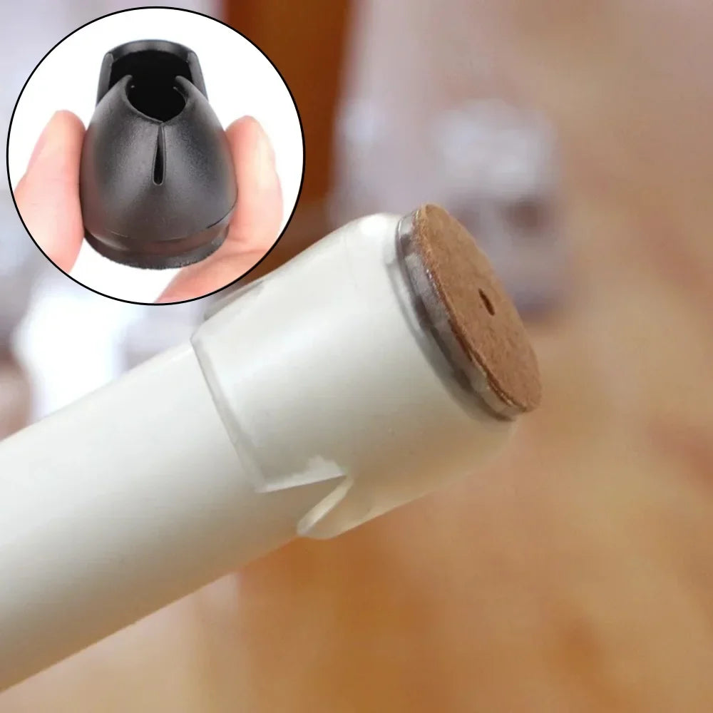Silicone Chair Leg Caps with Felt Pads – Floor Protectors Furniture Leg Caps Qme