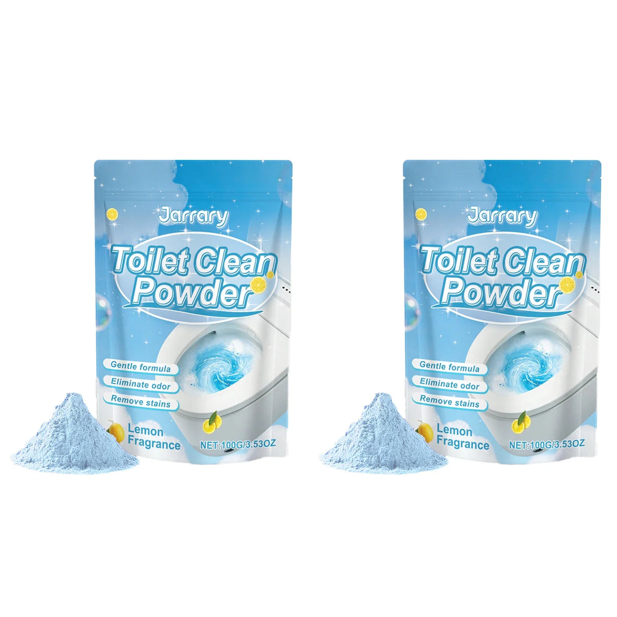 Toilet Cleaning Powder – Gentle Stain & Scale Remover | Qme Toilet Bowl Cleaner Qme 2 x 100g Boxed