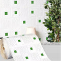 Golden Retro Brick Wall Stickers – Waterproof Self-Adhesive Wall Sticker Panels Qme green 35CMx35CM 20pcs