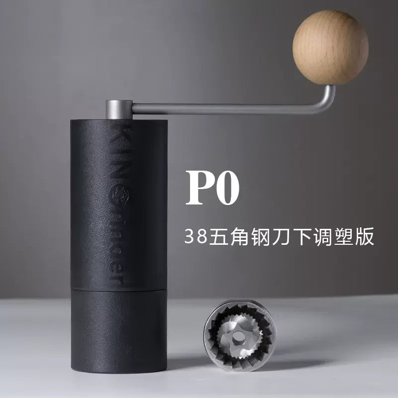 KINGrinder P0/P2 Manual Coffee Grinder – Stainless Steel Burr Manual Coffee Grinder Qst P0
