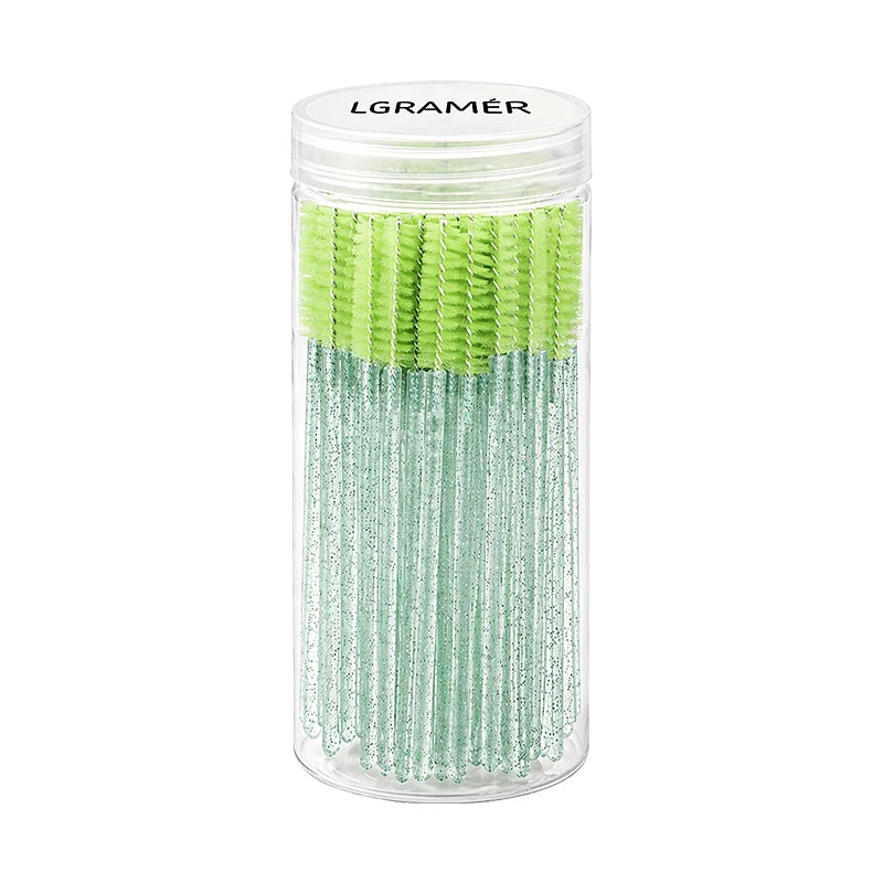 Disposable Mascara Wands & Eyelash Brushes 50/100 Pcs Mascara Wand Set Qst Green-50pcs