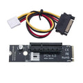 M.2 Key-M to PCIe 4.0 X4 Riser Adapter Card for Desktop SSD PCIe Riser Adapter Qme A1 No plug