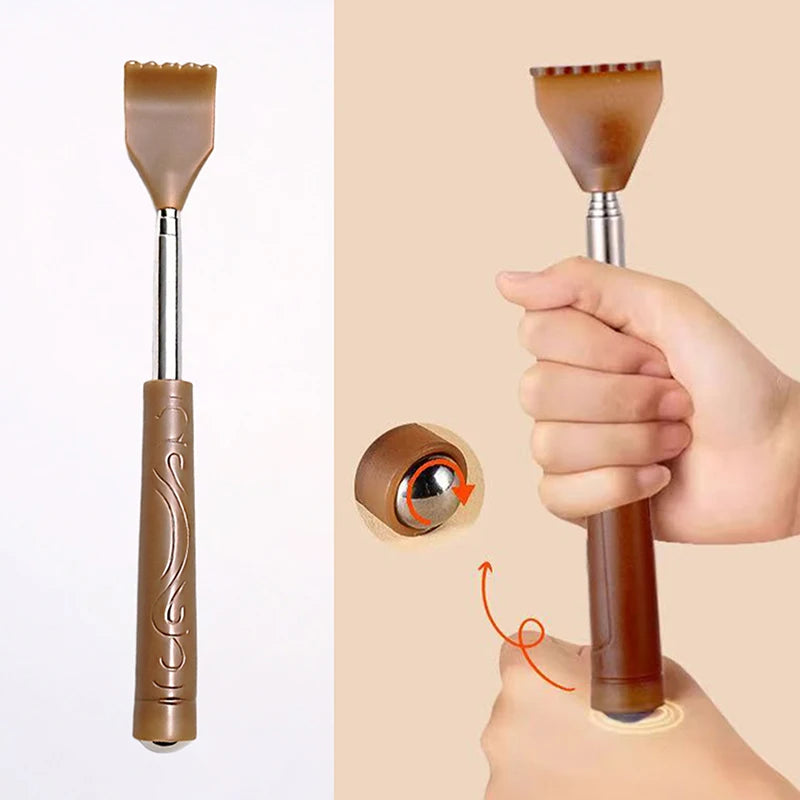 Telescopic Back Scratcher – Extendable Stainless Steel Claw Back Scratcher Qst