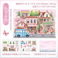 Seaside Castle Miniature Stickers – DIY Scrapbook & Journal Decor Decorative Stickers Qme 1