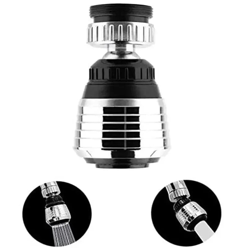 360° Rotatable Faucet Aerator – 2-Mode Bubbler Spray Head Faucet Aerator Qme