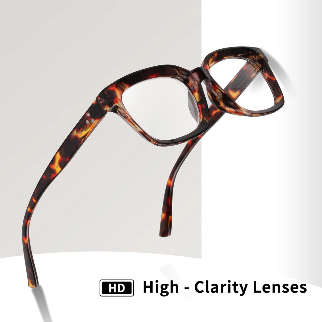 VOPHA Square Blue Light Blocking Reading Glasses +1.0–+3.0 Reading Glasses Qst 300 Tortoiseshll