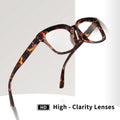 VOPHA Square Blue Light Blocking Reading Glasses +1.0–+3.0 Reading Glasses Qst 300 Tortoiseshll