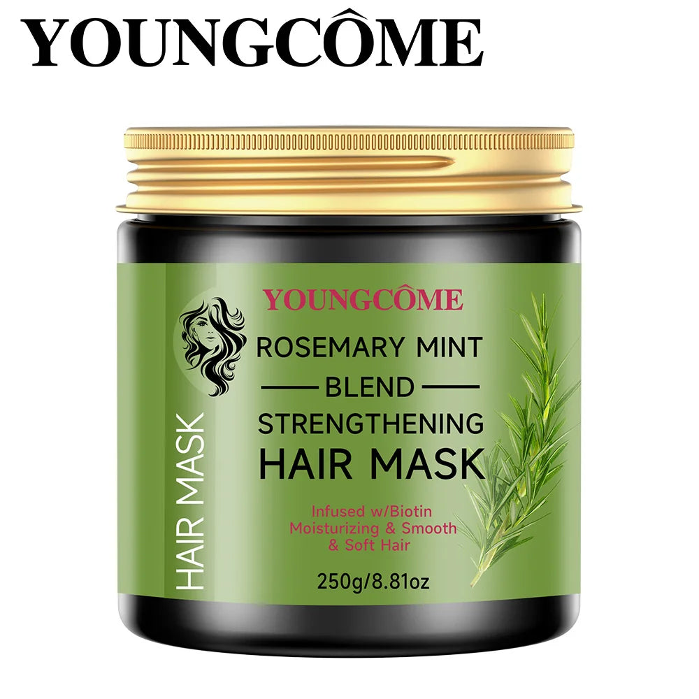 YOUNGCOME Rosemary Mint Hair Cream – Smooth, Frizz-Free & Moisturized Hair Conditioning Cream Qst