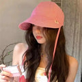 UV Protection Wide Brim Sun Hat – Unisex Striped Baseball Cap Sun Hat Qst A3