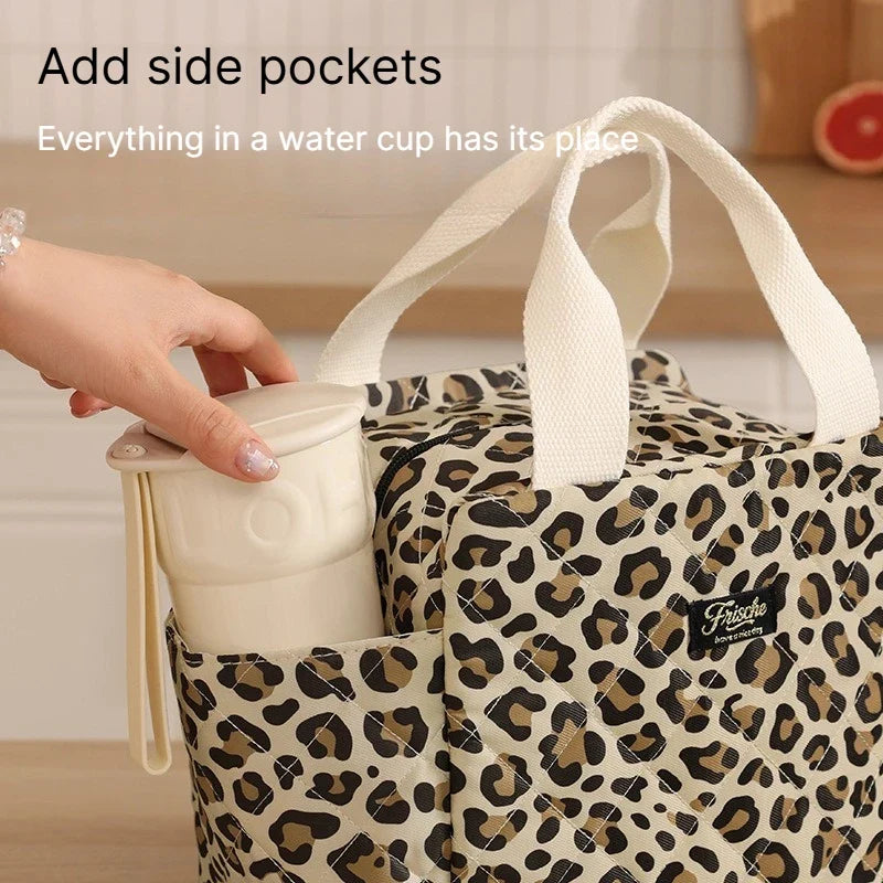 Large Capacity Insulated Lunch Bag Thermal Cooler Tote | Qme Insulated Lunch Bag Qme