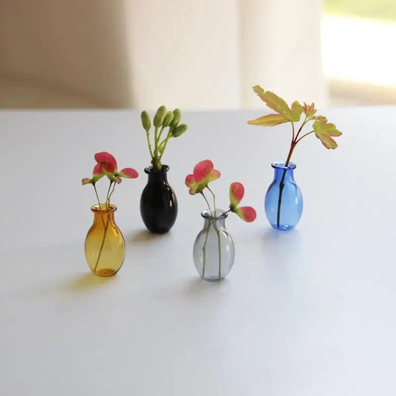 Mini Glass Vase Fridge Magnet | Flower Arrangement Decor Decorative Magnet Vase Qme