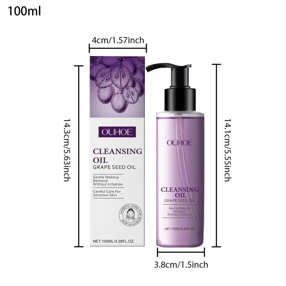 Grape Facial Cleansing Oil – Non-Greasy Moisturizing Remover Facial Cleansing Oil Qme 01 China Mainland