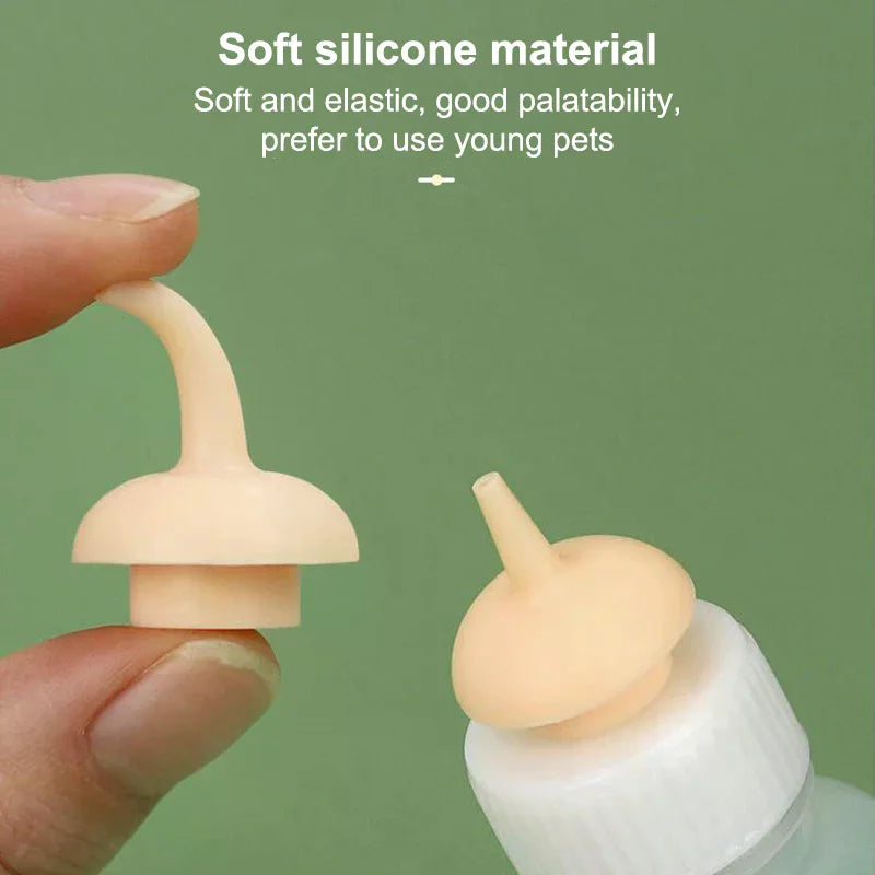 Mini Silicone Nursing Bottle for Newborn Kittens & Small Pets Pet Nursing Bottle Qme
