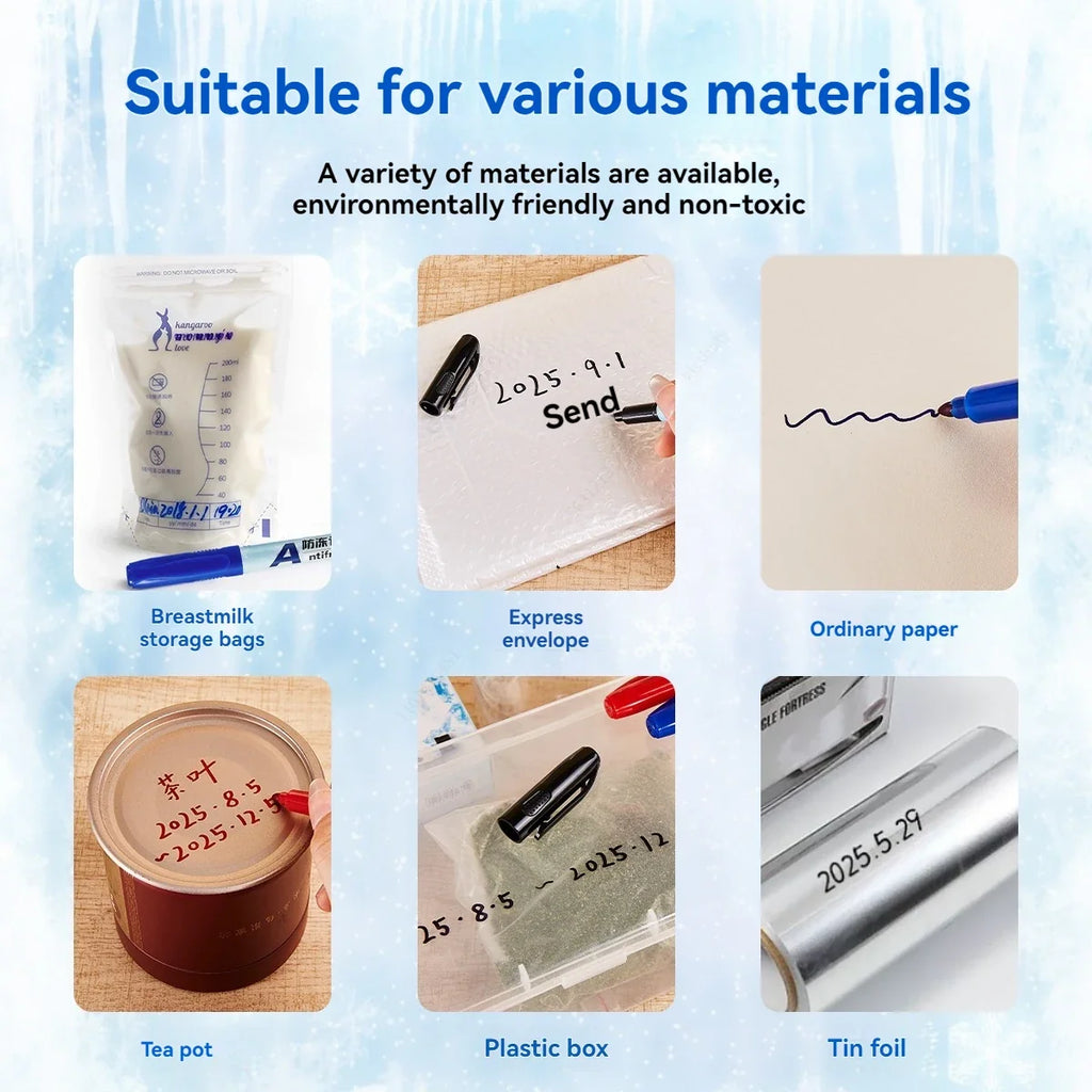 Antifreeze Oily Marker Pens – Quick Dry Waterproof Non-Toxic Waterproof Marker Pens Qme