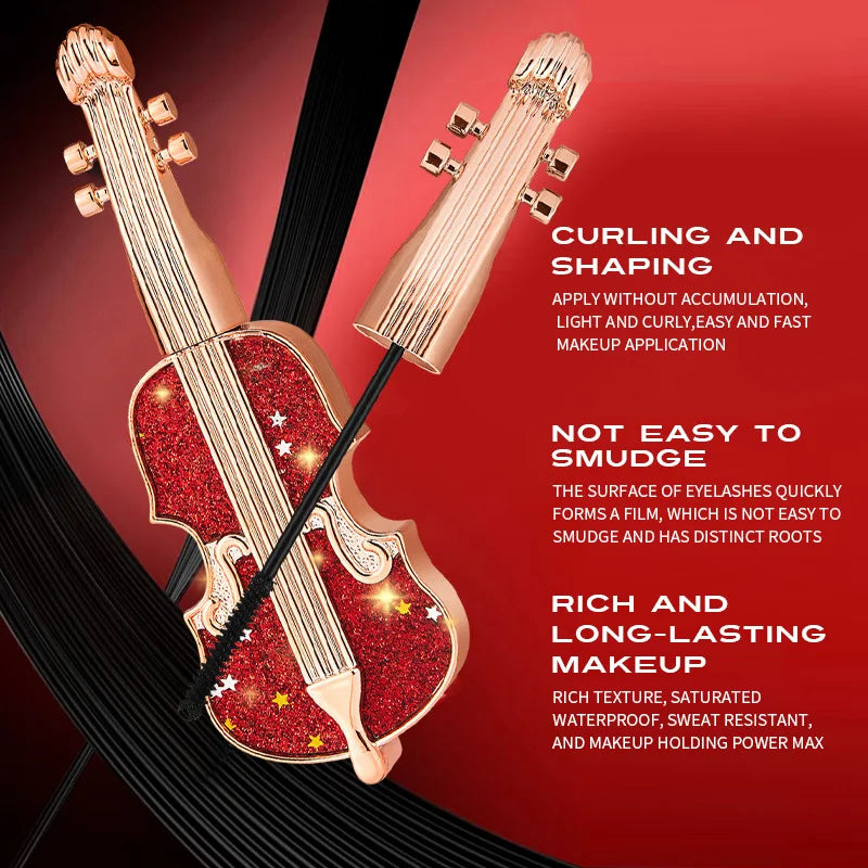 Violin Mascara – Lengthening, Volumizing & Waterproof Black Waterproof Mascara Qme