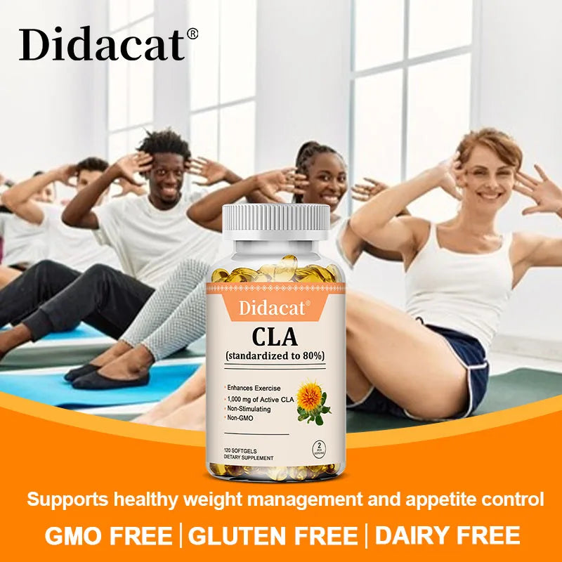 CLA Safflower Oil Softgels – Energy, Metabolism & Lean Muscle CLA Supplement Qst