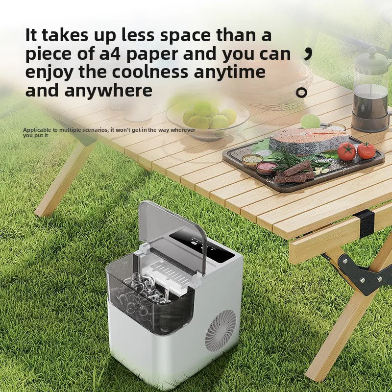HAOYUNMA Portable Mini Ice Maker – Compact Automatic Portable Ice Maker Qst