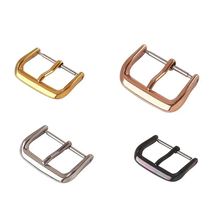 Stainless Steel Watch Pin Buckle 8–22mm Replacement Clasp Watch Pin Buckle Qme