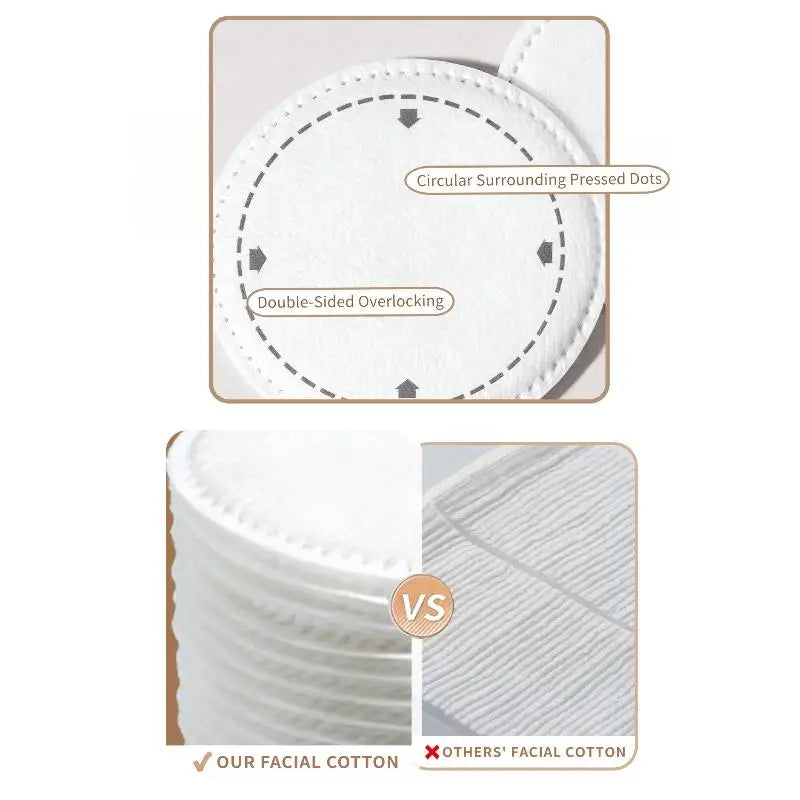 Soft Pearl Embossed Makeup Removal Cotton Pads 300–600 Ct Makeup Removal Pads Qme