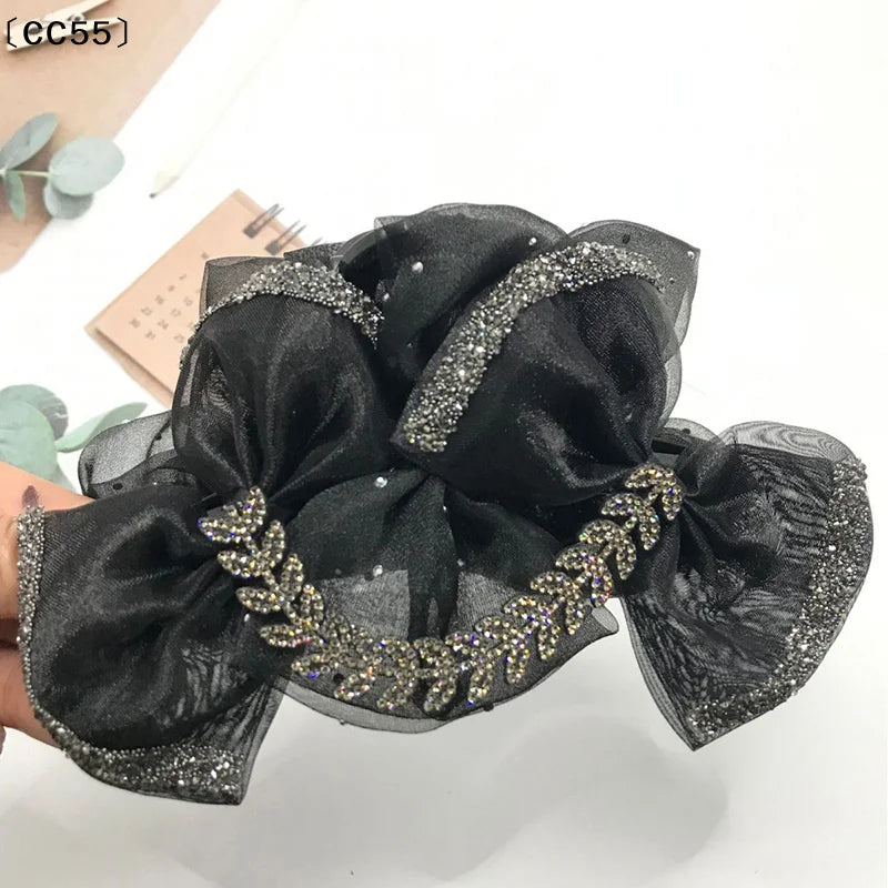 Elegant Mesh Bow Hair Clip – Women's Claw Hairpin Gift Bow Hair Clip Qst