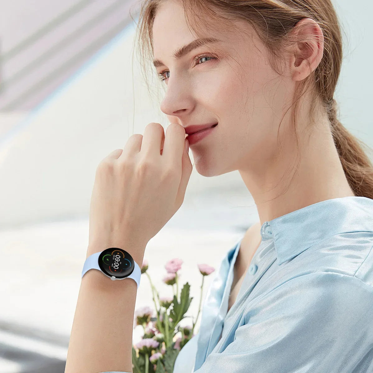 Silicone Sport Band for Google Pixel Watch 3 – 13 Colors Silicone Watch Band Qme