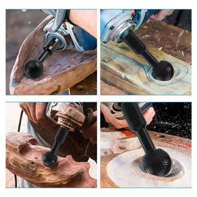Spherical Spindle Wood Carving Polishing Bit for Angle Grinder Grinder Carving Bit Qme