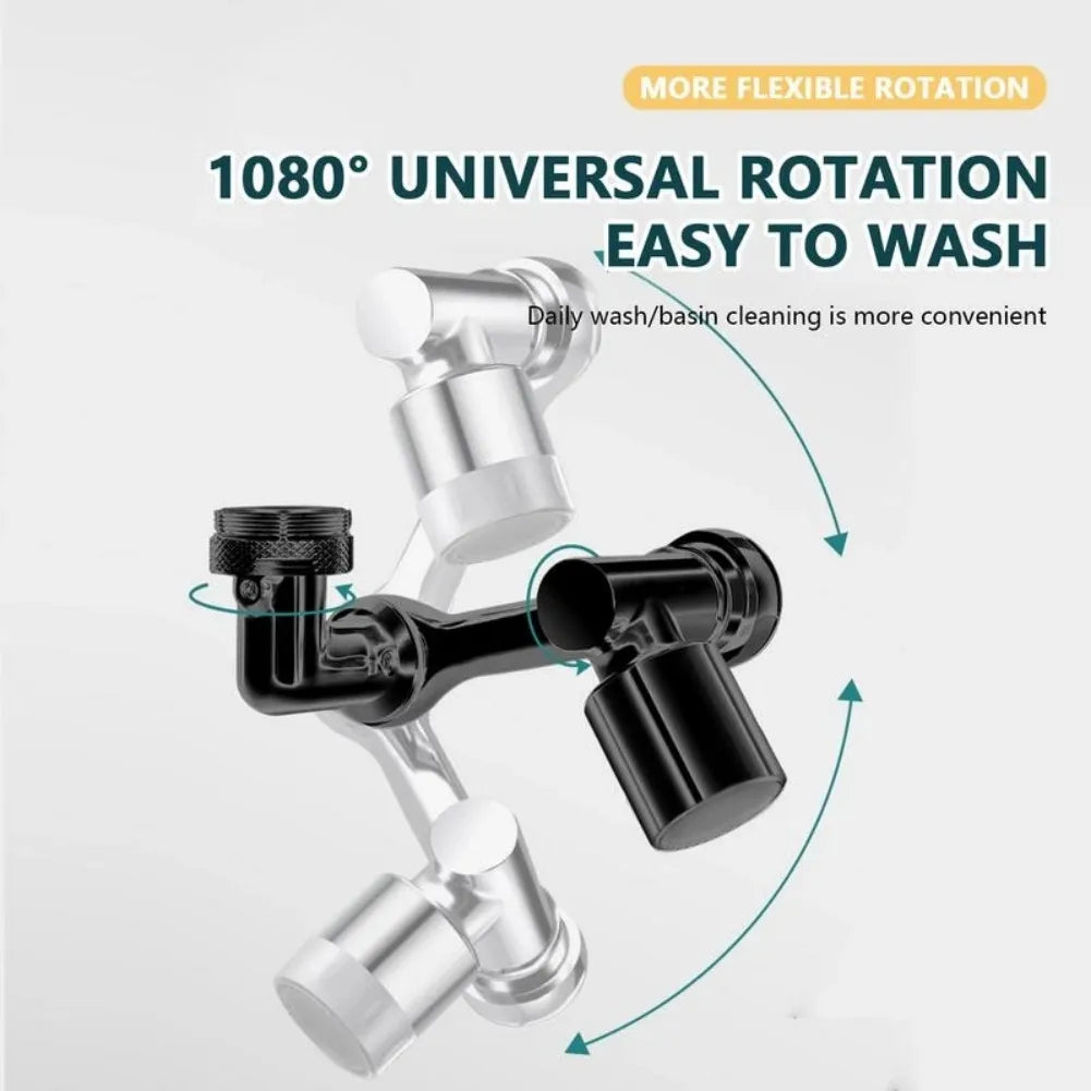 1080° Rotating Faucet Sprayer Head – Universal Sink Extender Faucet Sprayer Head Qme