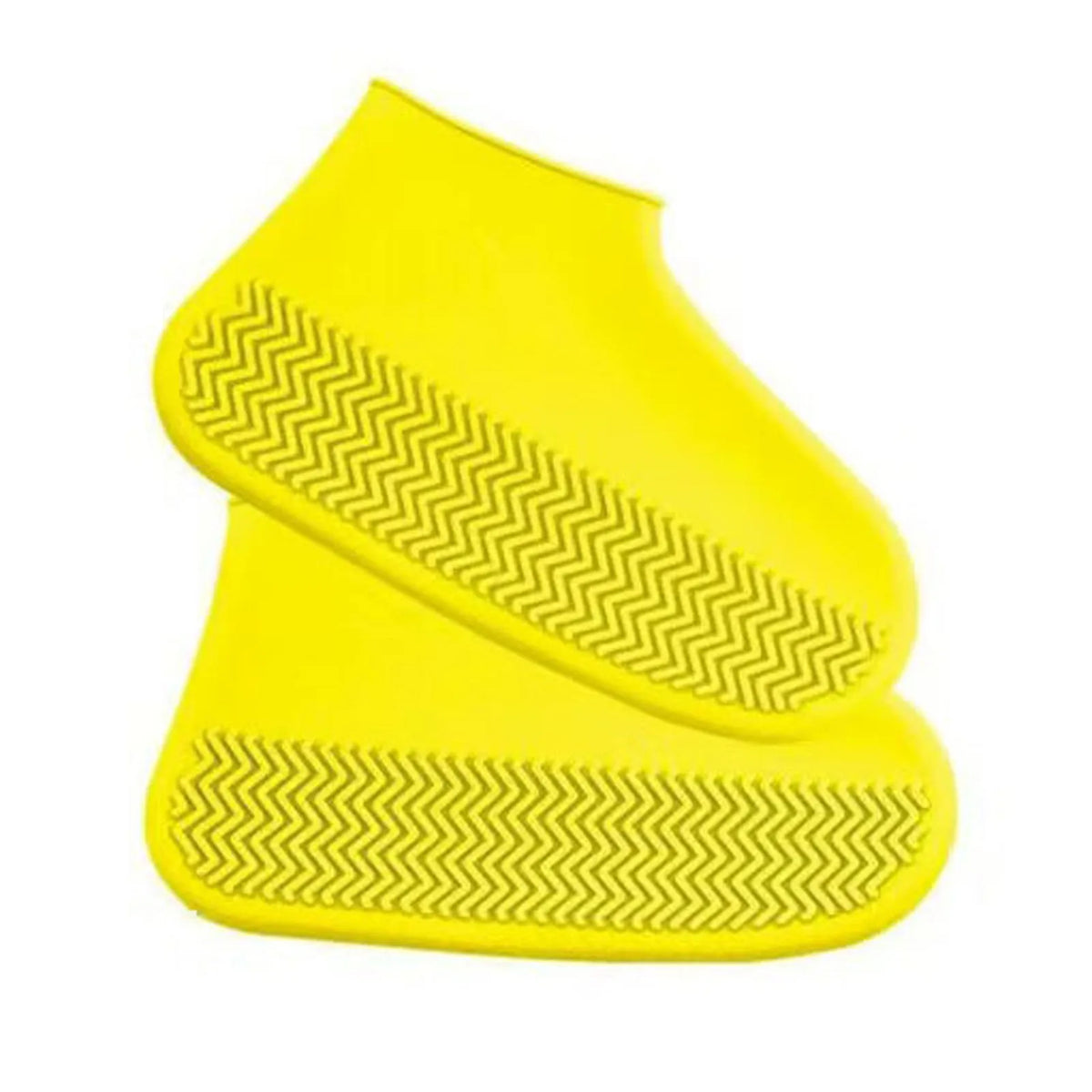 Reusable Silicone Rain Shoe Covers – Foldable Waterproof Overshoes Waterproof Shoe Covers Qme Yellow S
