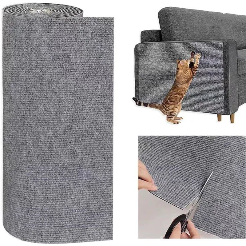 Trimmable Self-Adhesive Cat Scratch Pad – Sofa & Furniture Guard Cat Scratch Pad Qme