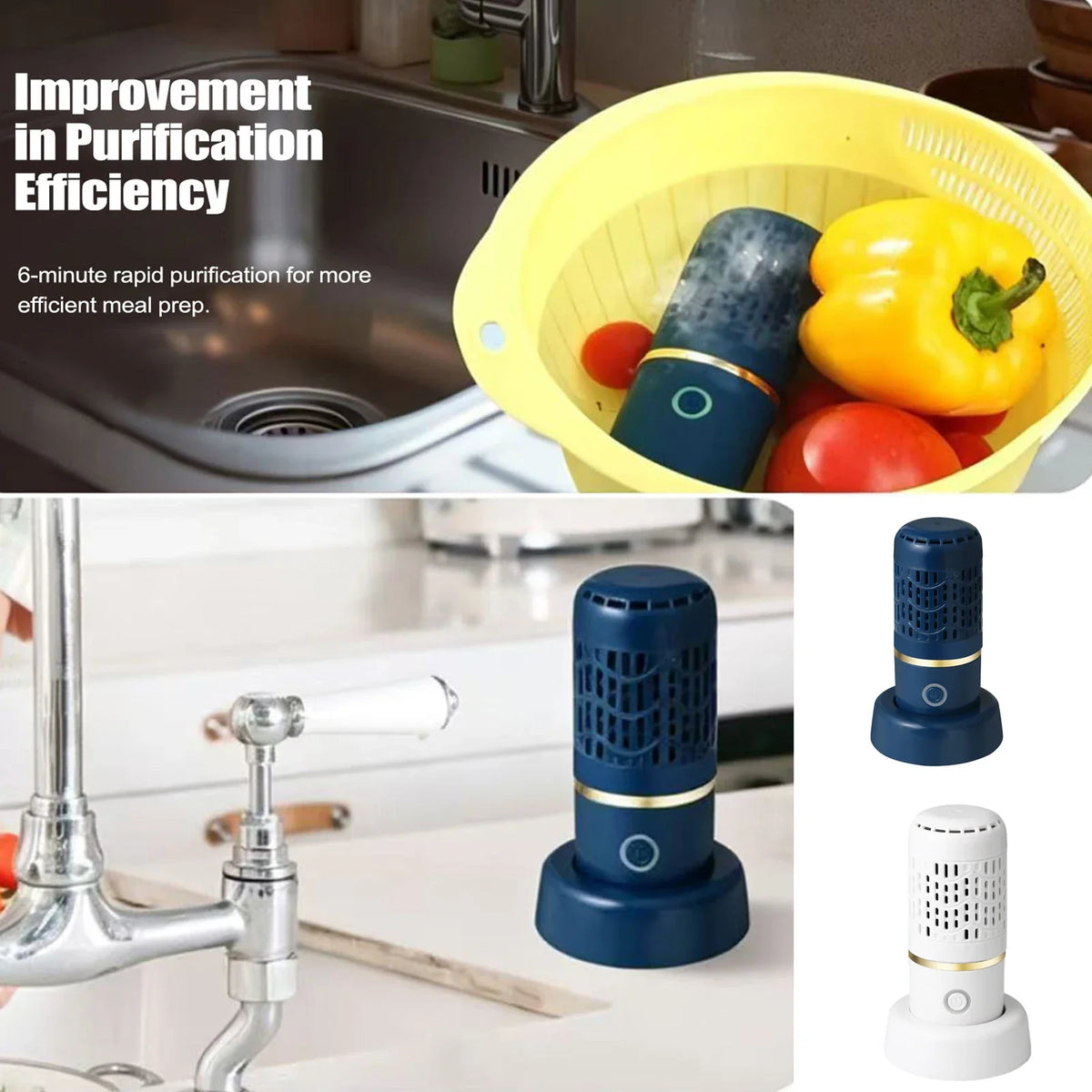 Mini Ultrasonic Fruit & Vegetable Washing Machine | Qme Ultrasonic Food Washer Qme