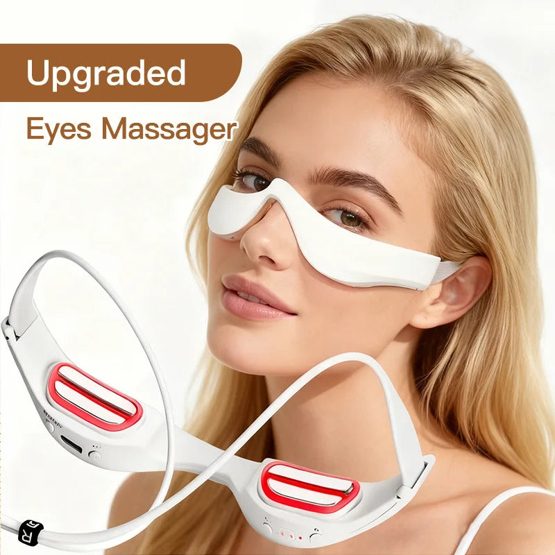 Qme 3D Red Light LED Eye Massager – Anti-Aging Eye Care LED Eye Massager Qme