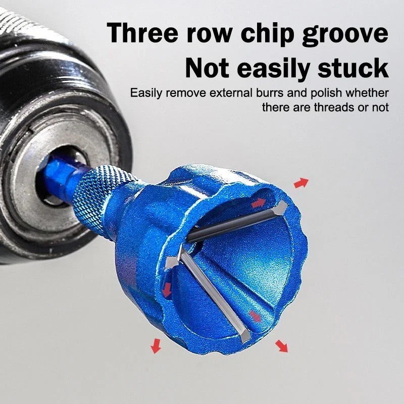 Metal Deburring Tool – Alloy Burr Remover for Screws & Bolts Deburring Hand Tool Qme