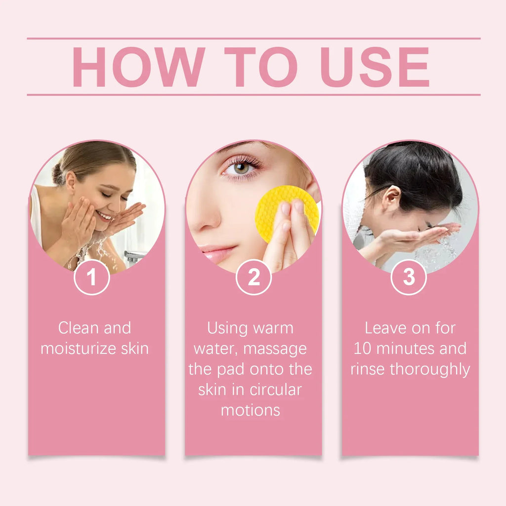 Turmeric Kojic Acid Facial Cleansing & Exfoliating Pads 40ct Facial Cleansing Pads Qme