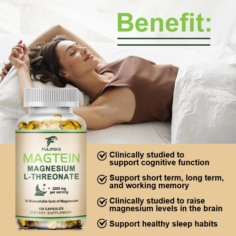 Fulimiks Magtein Magnesium L-Threonate – Memory & Sleep Magnesium Supplement Qst