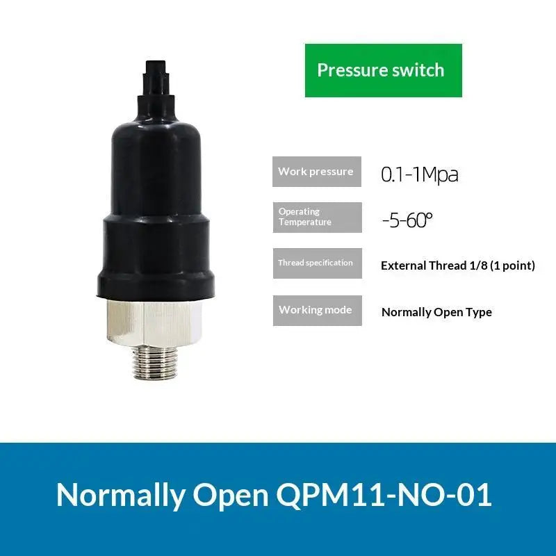 QPM11 Adjustable Air Pressure Switch Controller G1/8 G1/4 Pressure Switch Qme QPM11 NO 01