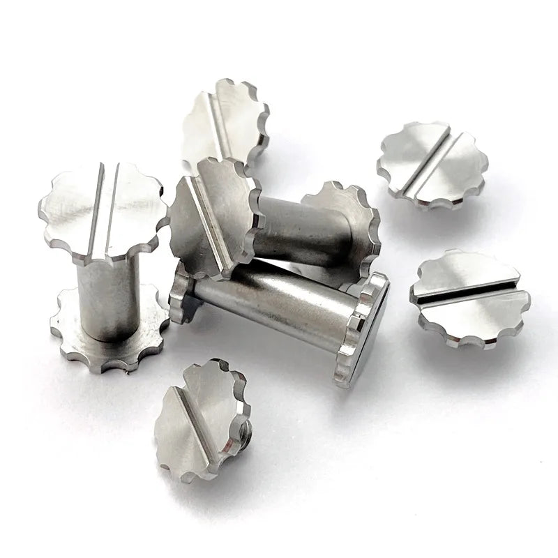 Stainless Steel Knife Handle M4 Lock Screws – 10 Sets DIY Parts Knife Handle Fasteners Qst 5MM-3-10PCS