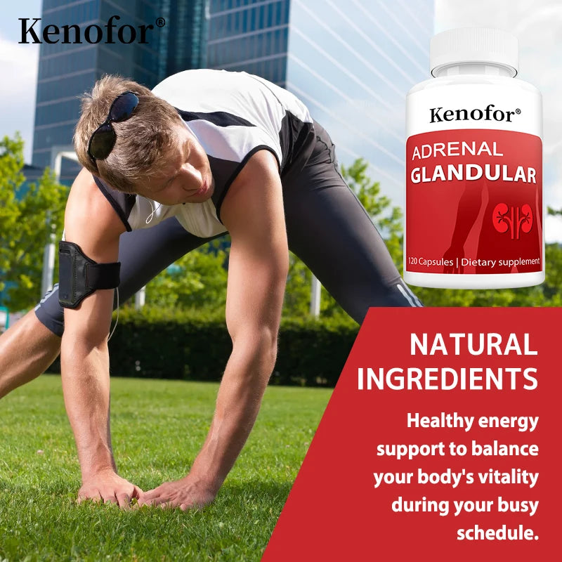 Adrenal Support Capsules – Cortisol Balance & Energy Boost Herbal Supplement Capsules Qst